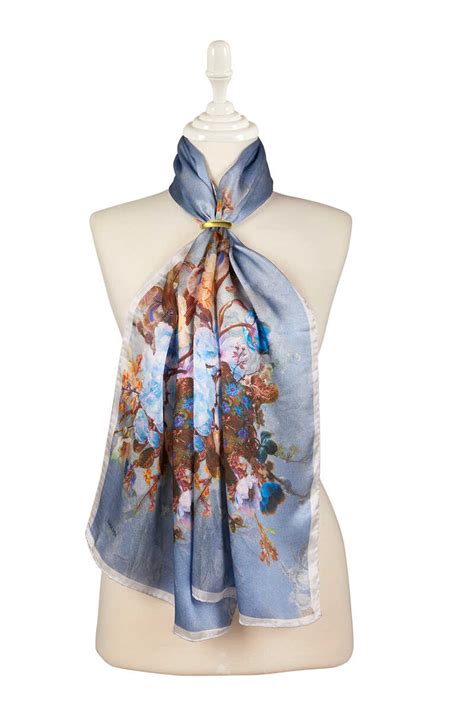 Blue silk foulard 